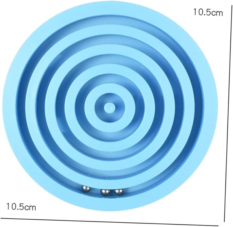 Blue Balancing Maze Game 2PCS Set for Adults Concentration Training Fun Educational Home Activity - Image 2